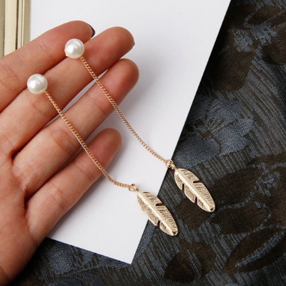 Jewelry - New Long Metal Chain Tassel Simulated-pearl Drop